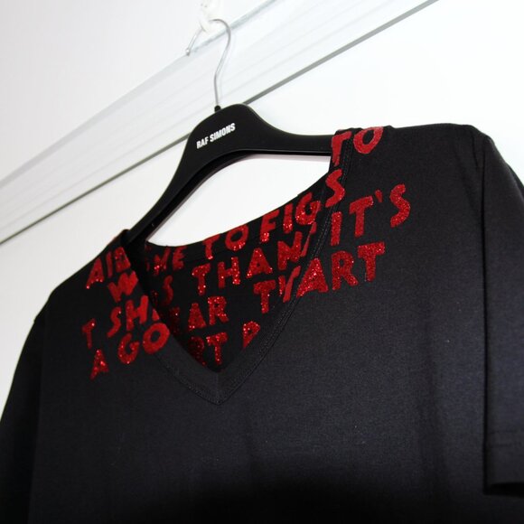 BNWT AW19 MAISON MARGIELA AIDS GLITTER PRINT TSHIRT S - Picture 4 of 14